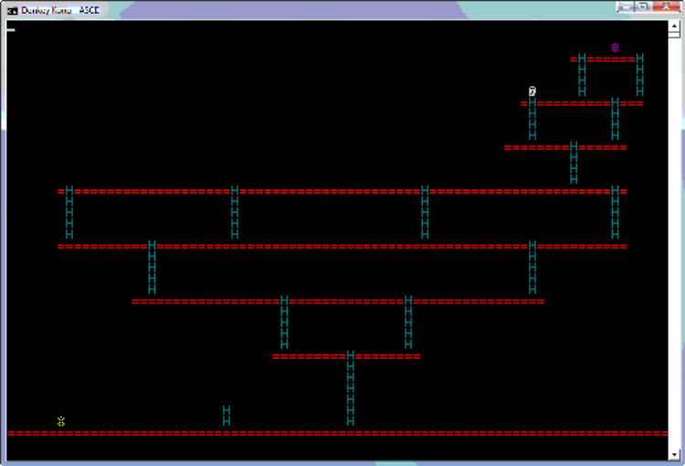 Donkey Kong - ASCII screenshot
