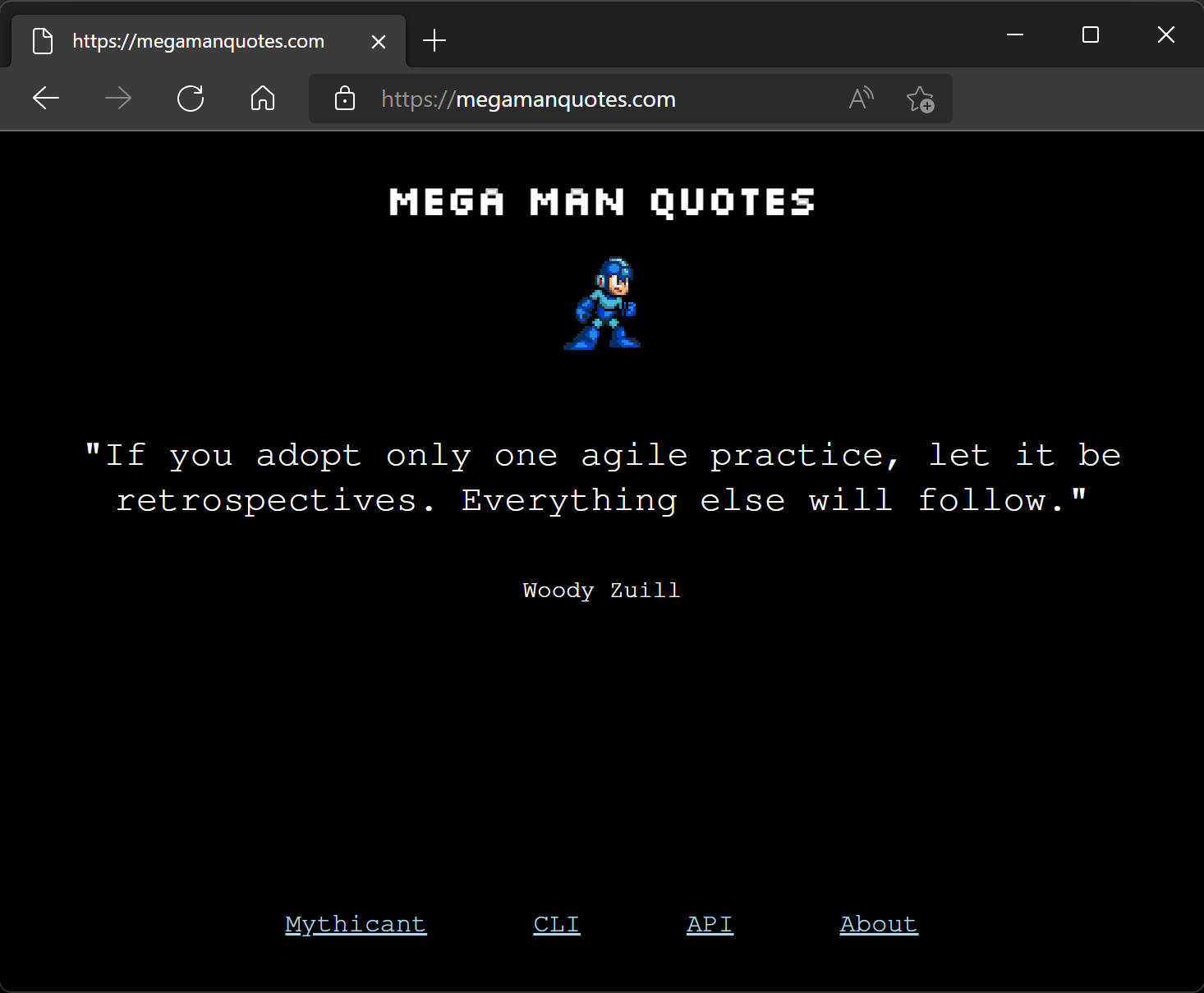 Mega Man Quotes website